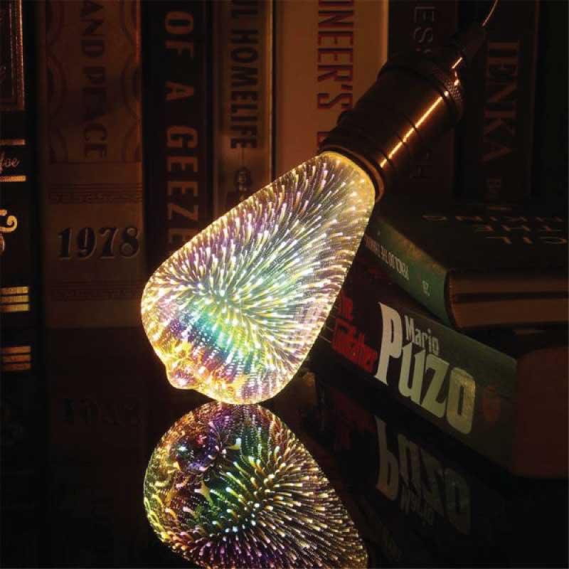 3d firework led decorative light bulb ball shape